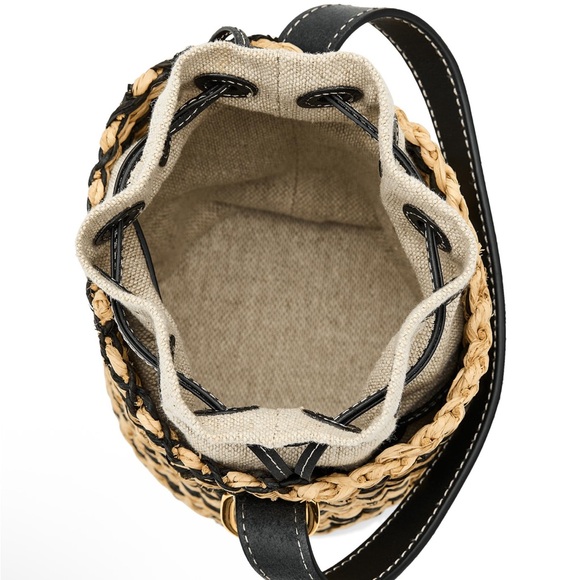 NWT Madewell Mini Straw Basket Bag - Picture 3 of 5